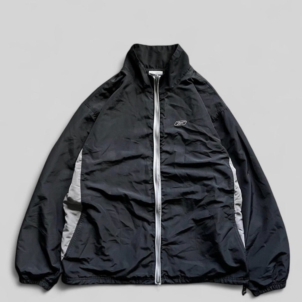 Vintage 90s-00s Reebok logo embroidered zip up windbreaker jacket long sleeve